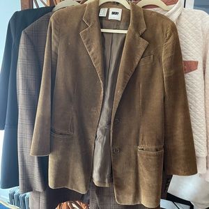 Vintage DKNY corduroy camel blazer size 10